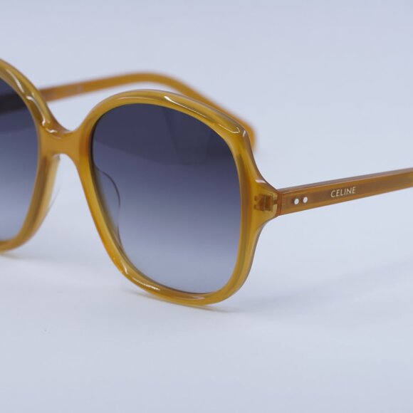 ?️ New Celine CL40172U 47B Sunglasses - Milky Honey Frame, Grey Lenses main image 9